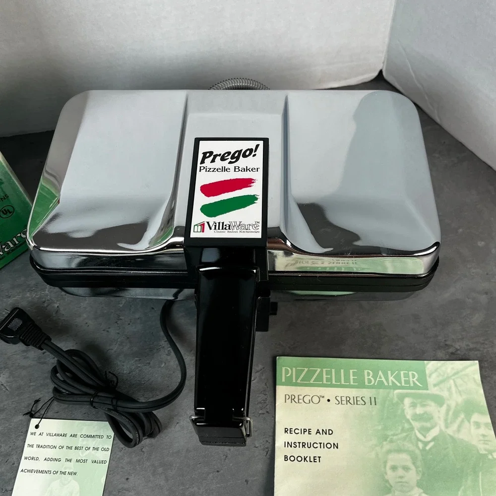 VillaWare Prego‎ Series II Pizzelle Baker 3600-NS Non-Stick Italian Cookie Maker